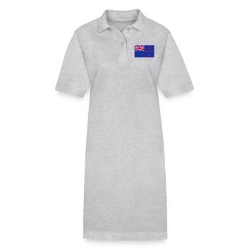 new zealand flag - Stanley/Stella Frauen Bio-Polokleid PAIGER - Grau meliert - Vorne