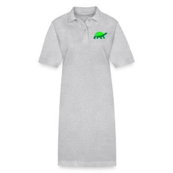 turtle - Stanley/Stella Frauen Bio-Polokleid PAIGER - Grau meliert - Vorne