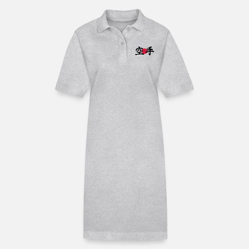 karate - Stanley/Stella Frauen Bio-Polokleid PAIGER - Grau meliert