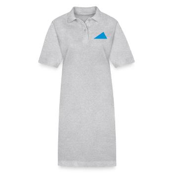 Dreieck - Stanley/Stella Frauen Bio-Polokleid PAIGER - Grau meliert - Vorne