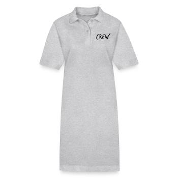 crew - Robe polo bio PAIGER Stanley/Stella Femme - gris chiné - Devant