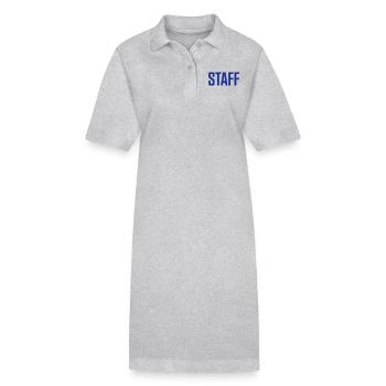 Personnel - Robe polo bio PAIGER Stanley/Stella Femme - gris chiné - Devant