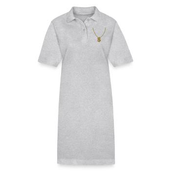 dollar - Stanley/Stella Frauen Bio-Polokleid PAIGER - Grau meliert - Vorne