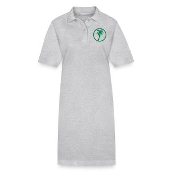 Palme - Stanley/Stella Frauen Bio-Polokleid PAIGER - Grau meliert - Vorne