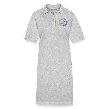 Weizen-Sigel / wheat medaillon (1c) - Stanley/Stella Frauen Bio-Polokleid PAIGER - Grau meliert - Vorne