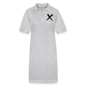 Kreuz - Stanley/Stella Frauen Bio-Polokleid PAIGER - Grau meliert - Vorne