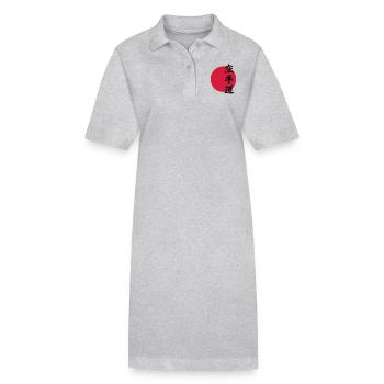 karate - Stanley/Stella Frauen Bio-Polokleid PAIGER - Grau meliert - Vorne
