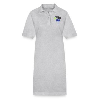 jamaica vibes - Stanley/Stella Frauen Bio-Polokleid PAIGER - Grau meliert - Vorne