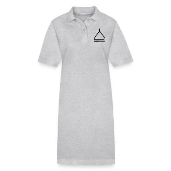 Triangle - Robe polo bio PAIGER Stanley/Stella Femme - gris chiné - Devant