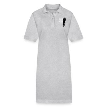 Don t bugg me I m dancing for fox sake - Stanley/Stella PAIGER Organic Women’s Polo Dress - heather grey - Front