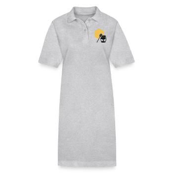 Honey - Stanley/Stella PAIGER Organic Women’s Polo Dress - heather grey - Front
