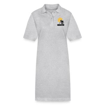 Imker - Stanley/Stella Frauen Bio-Polokleid PAIGER - Grau meliert - Vorne