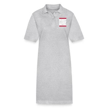 Heavy F#ckin' Metal Hard Rock Musique Texte Citation amusante - Robe polo bio PAIGER Stanley/Stella Femme - gris chiné - Devant