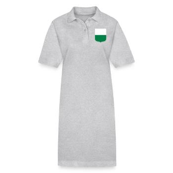 Saxe - Robe polo bio PAIGER Stanley/Stella Femme - gris chiné - Devant