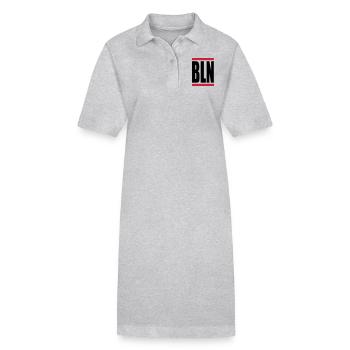 BLN Berlin - Stanley/Stella Frauen Bio-Polokleid PAIGER - Grau meliert - Vorne