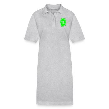 klecks 11 - Stanley/Stella Frauen Bio-Polokleid PAIGER - Grau meliert - Vorne