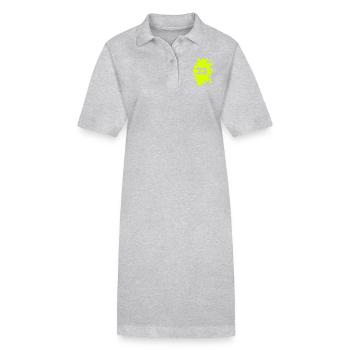 klecks 23 - Stanley/Stella Frauen Bio-Polokleid PAIGER - Grau meliert - Vorne