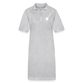 guitar - Stanley/Stella PAIGER Organic Women’s Polo Dress - heather grey - Front