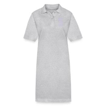 ICH BIN NICHT LUSTIG - Stanley/Stella Frauen Bio-Polokleid PAIGER - Grau meliert - Vorne