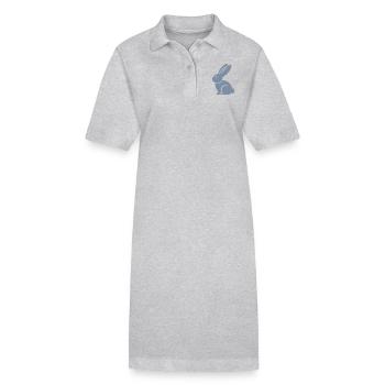 Lapin Lapin - Robe polo bio PAIGER Stanley/Stella Femme - gris chiné - Devant
