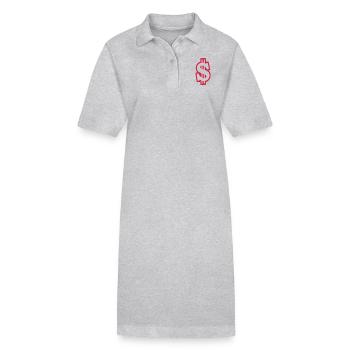 dollar - Stanley/Stella Frauen Bio-Polokleid PAIGER - Grau meliert - Vorne