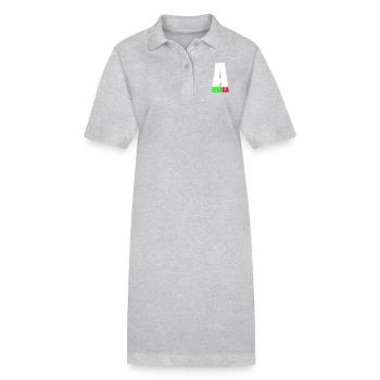 A Jebi GA - Stanley/Stella PAIGER Organic Women’s Polo Dress - heather grey - Front