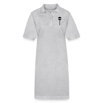 lolli_f1 - Stanley/Stella Frauen Bio-Polokleid PAIGER - Grau meliert - Vorne