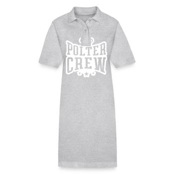 Polter Crew Verlobung Hochzeit - Stanley/Stella Frauen Bio-Polokleid PAIGER - Grau meliert - Vorne