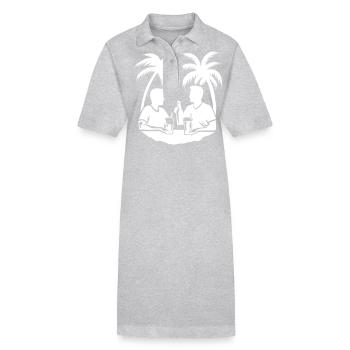 L’équipe de Palm Tree Holiday - Robe polo bio PAIGER Stanley/Stella Femme - gris chiné - Devant