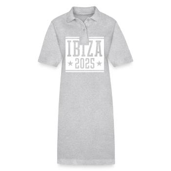 Ibiza 2025 - Stanley/Stella Frauen Bio-Polokleid PAIGER - Grau meliert - Vorne