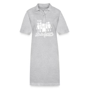 Fête du marié de mariage - Robe polo bio PAIGER Stanley/Stella Femme - gris chiné - Devant