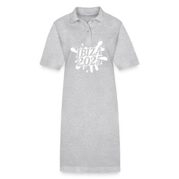 Ibiza 2025 - Robe polo bio PAIGER Stanley/Stella Femme - gris chiné - Devant