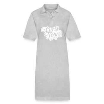 Tournée des filles - Robe polo bio PAIGER Stanley/Stella Femme - gris chiné - Devant