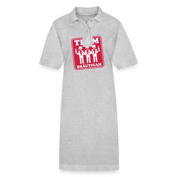 Fête du marié de mariage - Robe polo bio PAIGER Stanley/Stella Femme - gris chiné - Devant