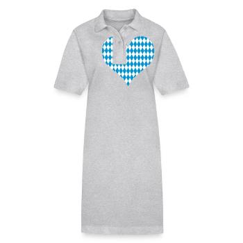 Bayern - Stanley/Stella Frauen Bio-Polokleid PAIGER - Grau meliert - Vorne