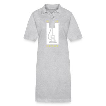 Staubsauger Symbol Cleaning - Stanley/Stella Frauen Bio-Polokleid PAIGER - Grau meliert - Vorne