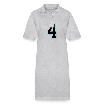 4 Symbole numérique - Robe polo bio PAIGER Stanley/Stella Femme - gris chiné - Devant