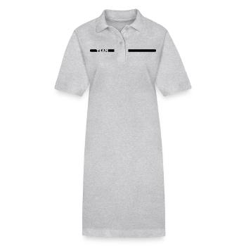 TEAM - Robe polo bio PAIGER Stanley/Stella Femme - gris chiné - Devant