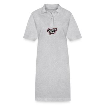 Cancun Team - Stanley/Stella PAIGER Organic Women’s Polo Dress - heather grey - Front
