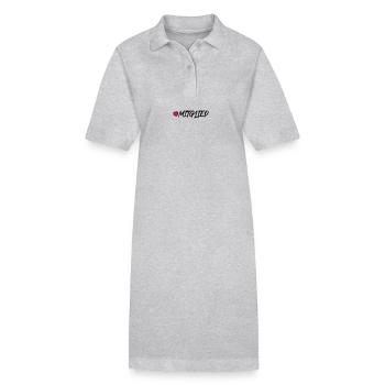 Mitglied Herz - Stanley/Stella Frauen Bio-Polokleid PAIGER - Grau meliert - Vorne