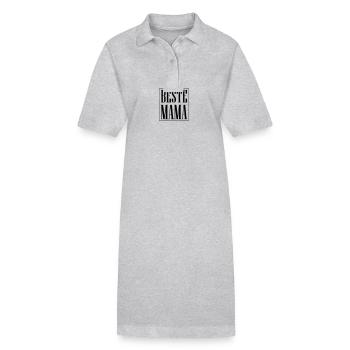 Meilleure maman - Robe polo bio PAIGER Stanley/Stella Femme - gris chiné - Devant