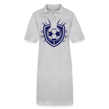 Fussball Logo Mannschaft - Stanley/Stella Frauen Bio-Polokleid PAIGER - Grau meliert - Vorne