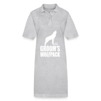 Wolfpack du marié - Robe polo bio PAIGER Stanley/Stella Femme - gris chiné - Devant