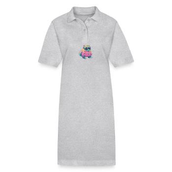 Wurm Winter - Stanley/Stella Frauen Bio-Polokleid PAIGER - Grau meliert - Vorne