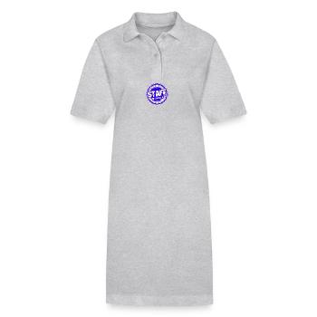 Membre du personnel - Robe polo bio PAIGER Stanley/Stella Femme - gris chiné - Devant