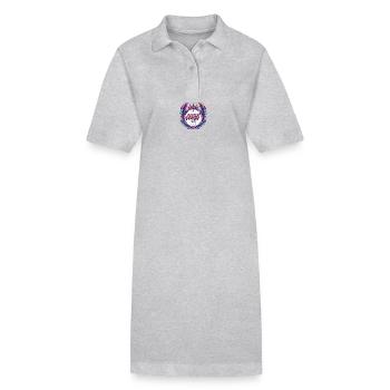 Kreta Crew Bunt - Stanley/Stella Frauen Bio-Polokleid PAIGER - Grau meliert - Vorne