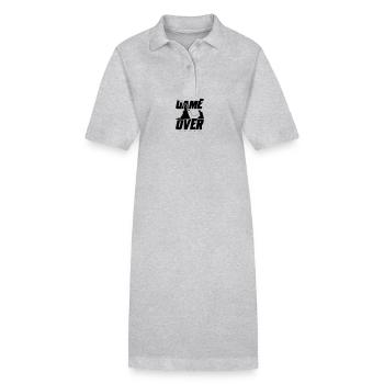 Game Over Mariage des mariés - Robe polo bio PAIGER Stanley/Stella Femme - gris chiné - Devant