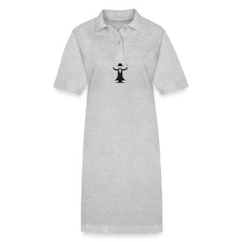 Conception d’assistant - Robe polo bio PAIGER Stanley/Stella Femme - gris chiné - Devant