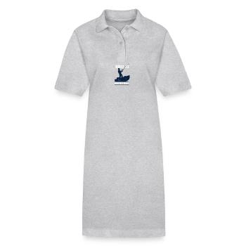 Angler Angelhaken Angelrute Sportfischer - Stanley/Stella Frauen Bio-Polokleid PAIGER - Grau meliert - Vorne