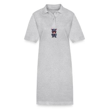 Esel Winter - Stanley/Stella Frauen Bio-Polokleid PAIGER - Grau meliert - Vorne
